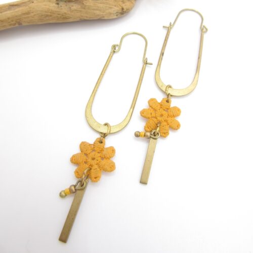 Boucles d’oreilles « Here comes the sun »